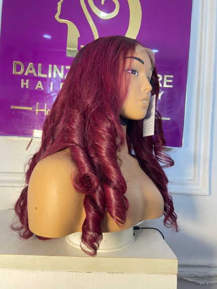 24” burgundy raw bounce